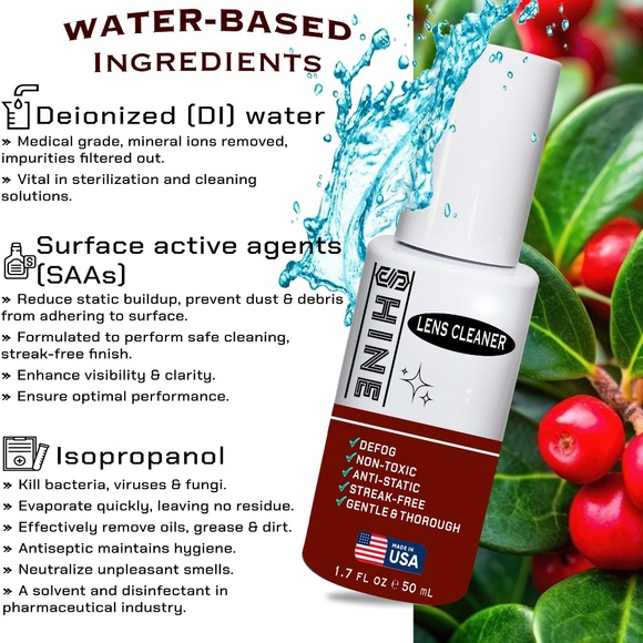 🛢️SHINE 1.7oz Spray Lens Cleaner Multipurpose - Picture 4 of 10